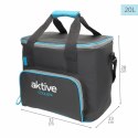 Przenośna Lodówka Aktive Czarny Poliester PEVA Foam 20 L 32 x 28 x 23 cm (4 Sztuk)