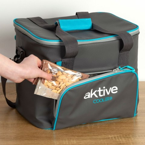 Przenośna Lodówka Aktive Czarny Poliester PEVA Foam 20 L 32 x 28 x 23 cm (4 Sztuk)