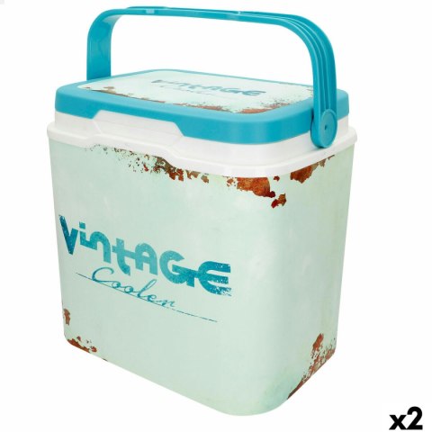 Usztywniana lodówka turystyczna Aktive Niebieski Plastikowy 24 L 37 x 35 x 27 cm (2 Sztuk)