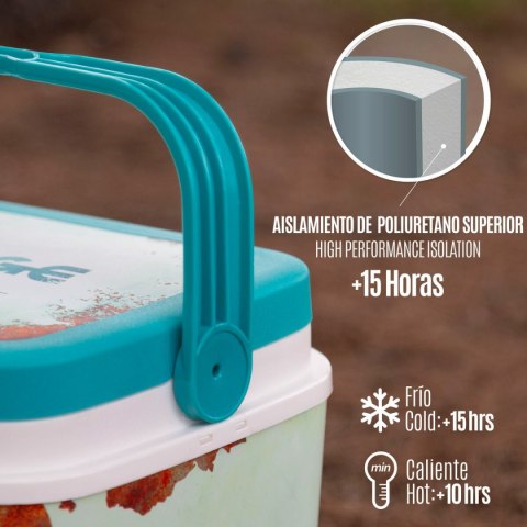 Usztywniana lodówka turystyczna Aktive Niebieski Plastikowy 24 L 37 x 35 x 27 cm (2 Sztuk)