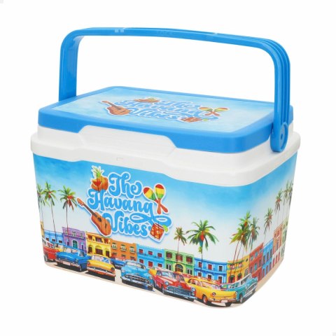 Usztywniana lodówka turystyczna Aktive Niebieski Plastikowy 5 L 28 x 19 x 21 cm (6 Sztuk)
