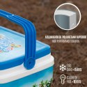 Usztywniana lodówka turystyczna Aktive Niebieski Plastikowy 5 L 28 x 19 x 21 cm (6 Sztuk)