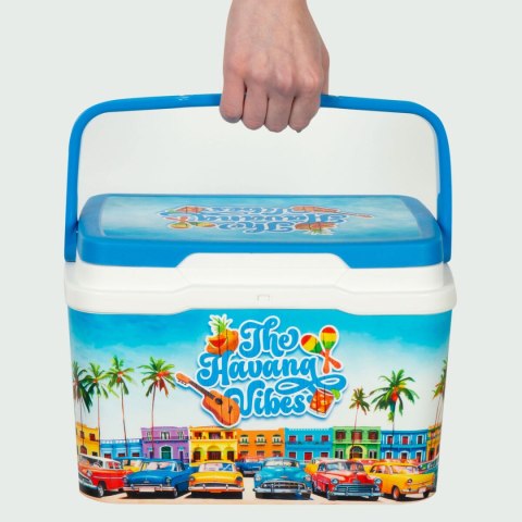 Usztywniana lodówka turystyczna Aktive Niebieski Plastikowy 5 L 28 x 19 x 21 cm (6 Sztuk)