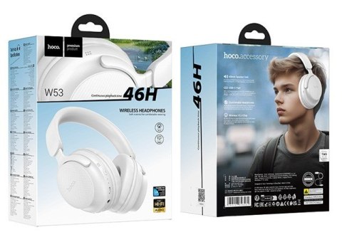 Słuchawki bezprzewodowe Hoco W53 Tone (biały)