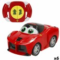 Samochód Sterowany Radiowo Ferrari 13 x 6,5 x 7,5 cm (6 Sztuk)