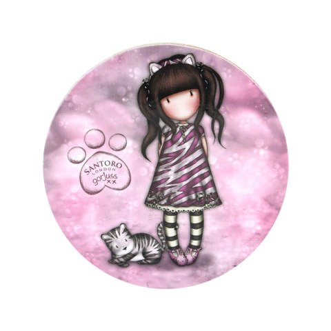 Filiżanka z talerzykiem Gorjuss Ruby wild Szary Ceramika Podstawki Šálka