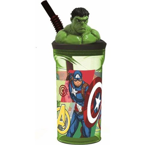 Kubek ze Słomką The Avengers Seven Wonders Hulk 360 ml