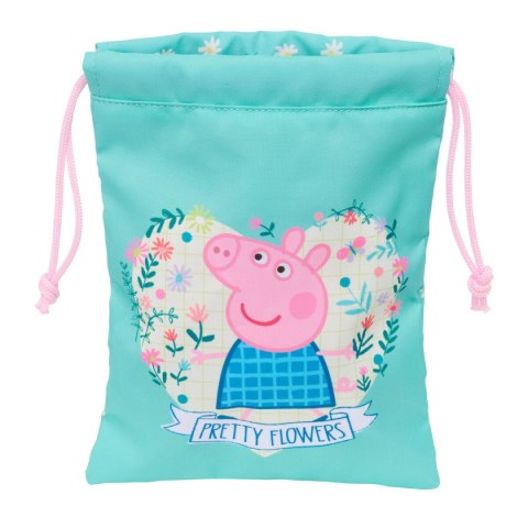 Pudełko na drugie śniadanie Peppa Pig Pretty flowers Żółty Mięta