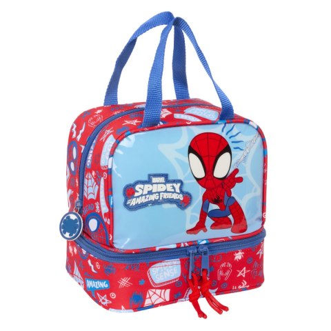Pudełko na drugie śniadanie Spider-Man Rescue Niebieski Czerwony 20 x 20 x 15 cm