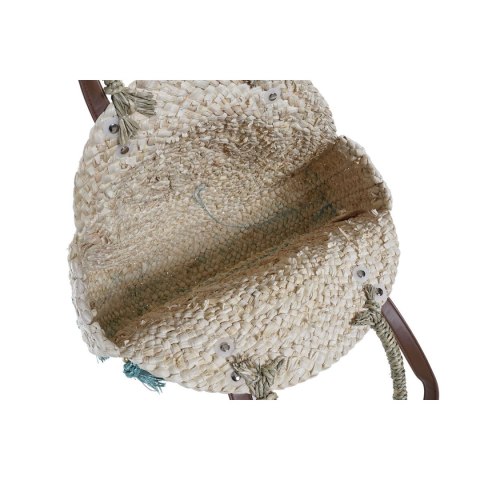 Torba na ramię DKD Home Decor Naturalny Szary Poliester Mięta Włókno (39 x 9 x 48 cm) (2 Sztuk)