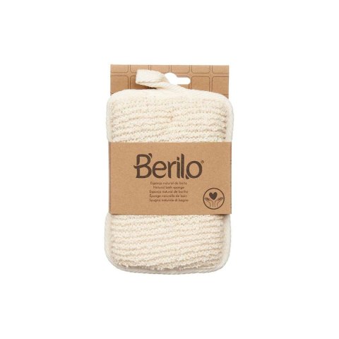 Gąbka do Ciała Berilo Biały Beżowy 11 x 16,5 x 2 cm (12 Sztuk)