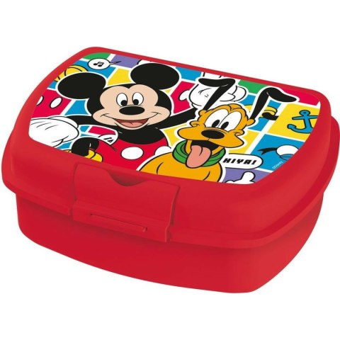 Pudełko na drugie śniadanie Mickey Mouse CZ11370 Czerwony Plastikowy