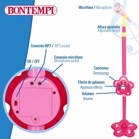Mikrofon zabawka Bontempi 20 x 105 x 20 cm (6 Sztuk)
