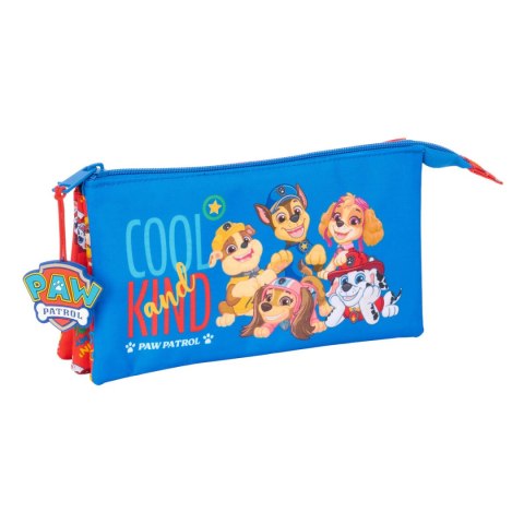Piórnik Potrójny The Paw Patrol Cool Niebieski Czerwony 22 x 12 x 3 cm