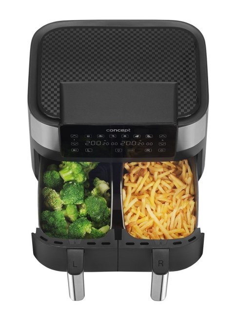 Frytkownica beztłuszczowa double Air Fryer CONCEPT FR8000