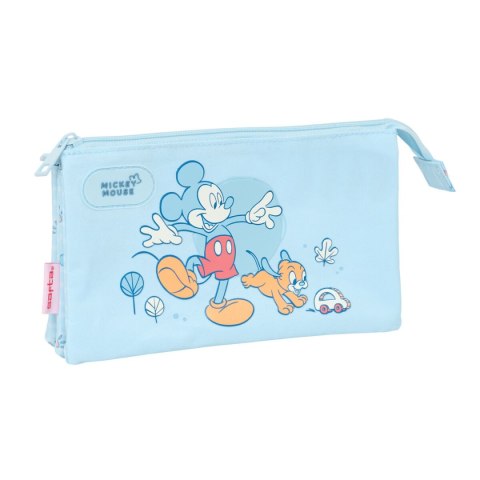 Piórnik Potrójny Mickey Mouse Clubhouse Baby Jasnoniebieski 22 x 12 x 3 cm
