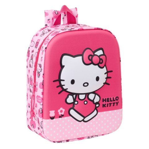 Plecak dziecięcy Hello Kitty Różowy 22 x 27 x 10 cm 3D