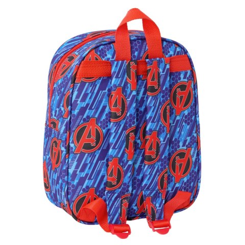Plecak dziecięcy The Avengers Czerwony Ciemnoniebieski 22 x 27 x 10 cm 3D
