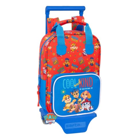 Torba szkolna z kółkami The Paw Patrol Cool Niebieski Czerwony 20 x 28 x 8 cm