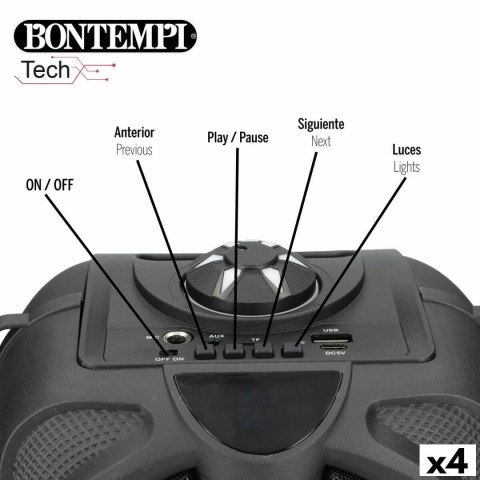 Głośnik z Mikrofonem Karaoke Bontempi 4 Sztuk