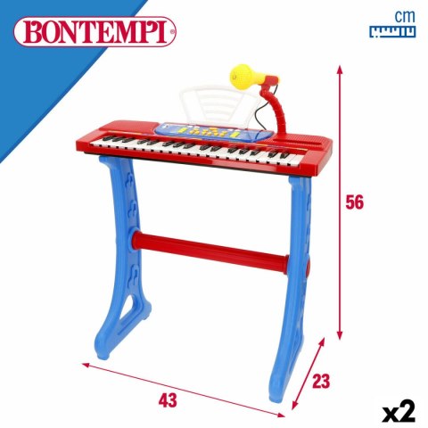 Klawiatura 37 Klawiszy Bontempi 43 x 56 x 23 cm (2 Sztuk)
