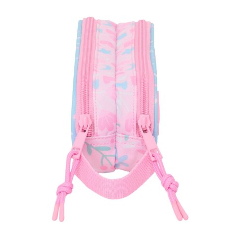 Piórnik Podwójny BlackFit8 Smile Różowy Jasnoniebieski 21 x 8 x 6 cm