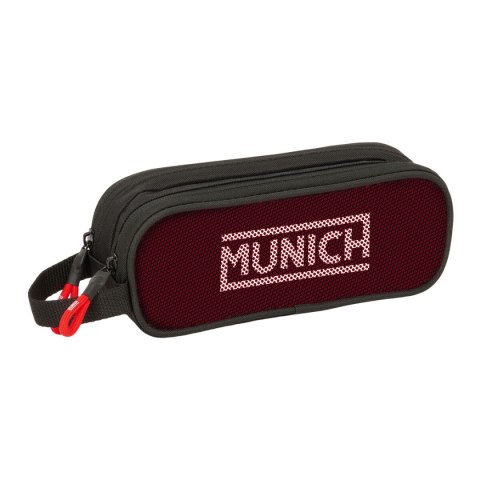 Piórnik Podwójny Munich Vulcan Czarny 21 x 8 x 6 cm