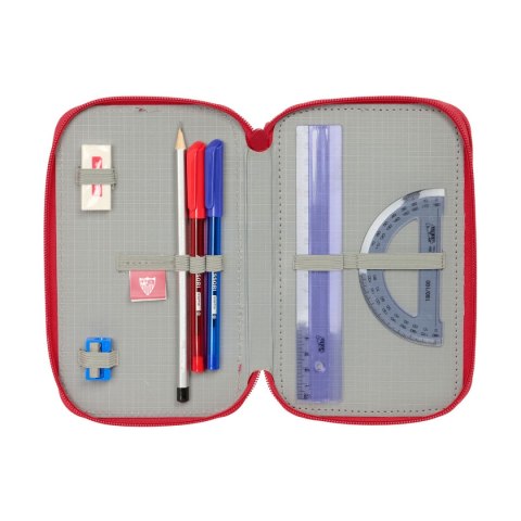 Piórnik potrójny Sevilla Fútbol Club Czerwony 12,5 x 19,5 x 5,5 cm 37 Części