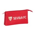 Piórnik Potrójny Sevilla Fútbol Club Czerwony 22 x 12 x 3 cm