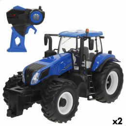 Samochód Sterowany Radiowo New Holland 37 x 21 x 18 cm (2 Sztuk)