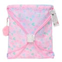 Worek na buty ze sznurkami BlackFit8 Smile Niebieski Różowy 35 x 40 x 1 cm