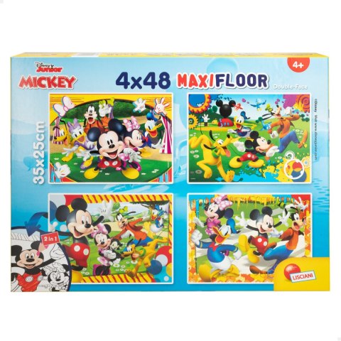 Zestaw 4 Puzzli Mickey Mouse 35 x 1,5 x 25 cm 48 Części (6 Sztuk)