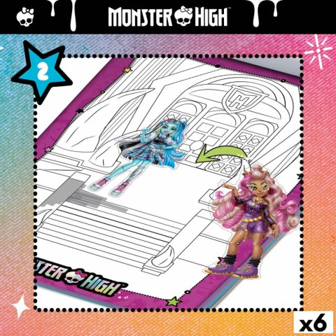 Zestaw do rysowania Monster High (6 Sztuk)