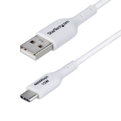 Kabel USB Startech USB2AC1MNCWHE Biały 1 m