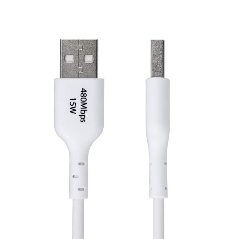 Kabel USB Startech USB2AC1MNCWHE Biały 1 m