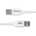 Kabel USB Startech USB2AC1MNCWHE Biały 1 m
