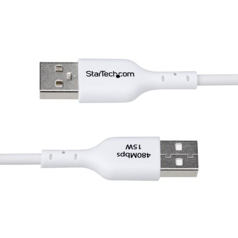 Kabel USB Startech USB2AC1MNCWHE Biały 1 m