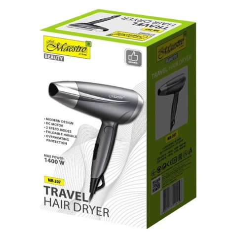 Turystyczna suszarka do włosów 1400W MR-207