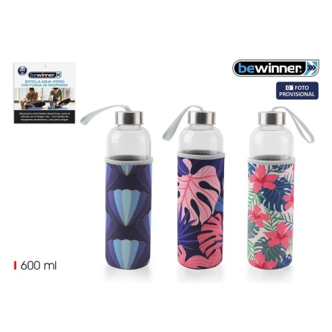 Butelka wody Bewinner Szkło 600 ml (24 Sztuk)