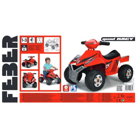 Elektryczny quad Feber 800011252 6V (67 x 41 x 45 cm)
