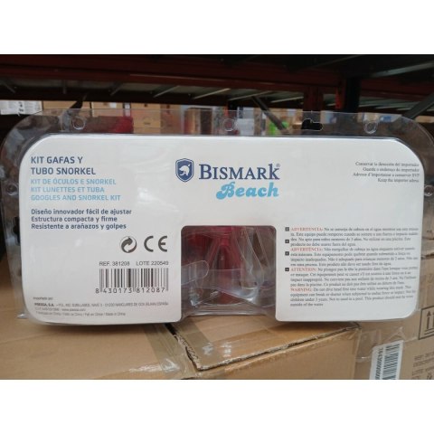 Gogle do nurkowania z rurką Bismark Dorosłych PVC