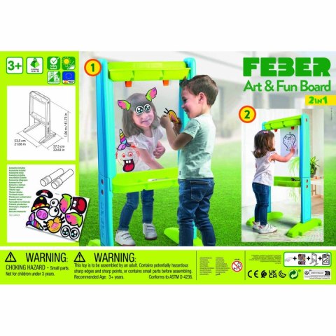 Obustronna tablica Feber Art & Fun 53,5 x 57,5 x 106 cm