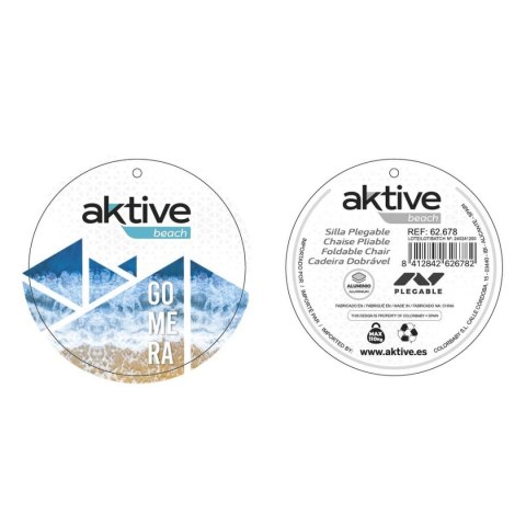 Składanego Krzesła Aktive 45 x 52 x 22 cm Niebieski