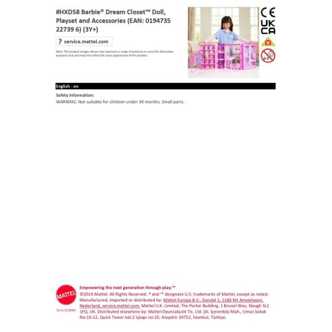 Lalka Barbie Szafa