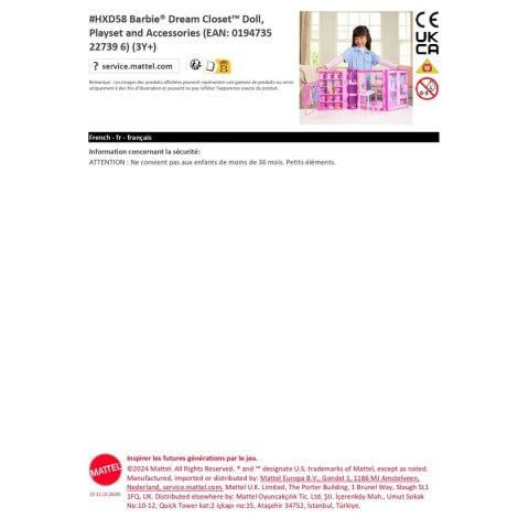 Lalka Barbie Szafa