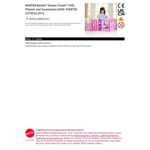 Lalka Barbie Szafa