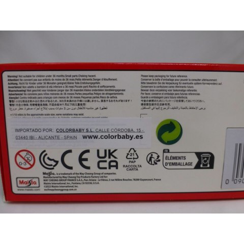 Motocykl Colorbaby Gp Ducati Lenovo 2022 63 Francesco Bagnaia 1:18 Czerwony