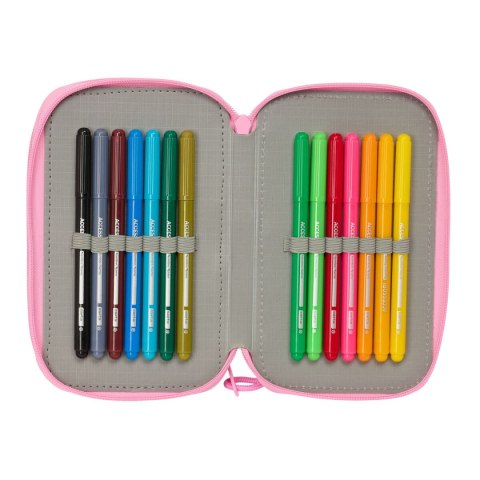 Piórnik BlackFit8 Smile Niebieski Różowy 12,5 x 19,5 x 5,5 cm 37 Części