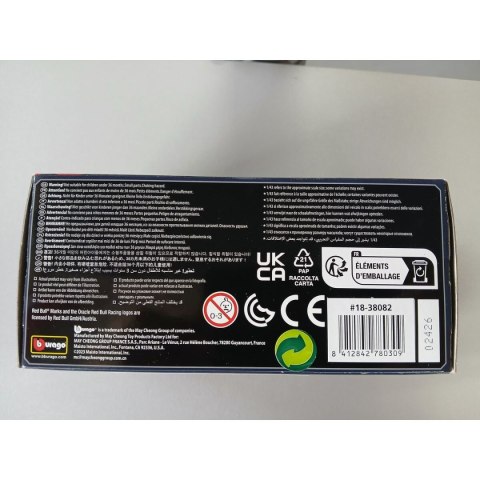 Samochód Bburago F1 Race Red Bull Racing