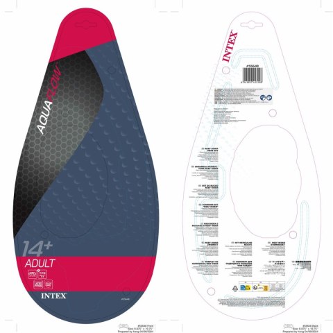 Gogle do nurkowania z rurką Intex Reef Rider Niebieski